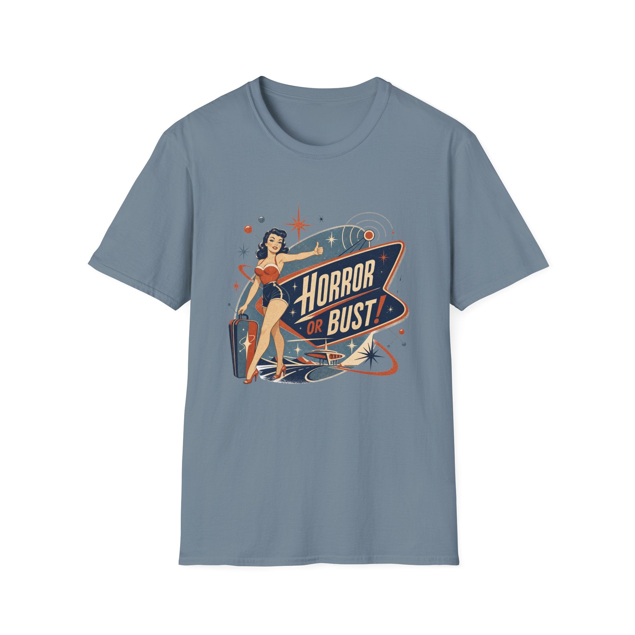 Horror Or Bust Hitchhiker T-Shirt