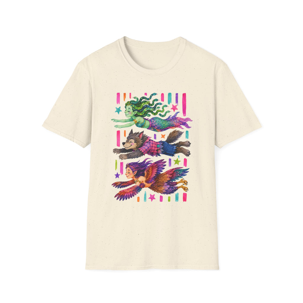 Striped Flying Monsters 2 T-Shirt