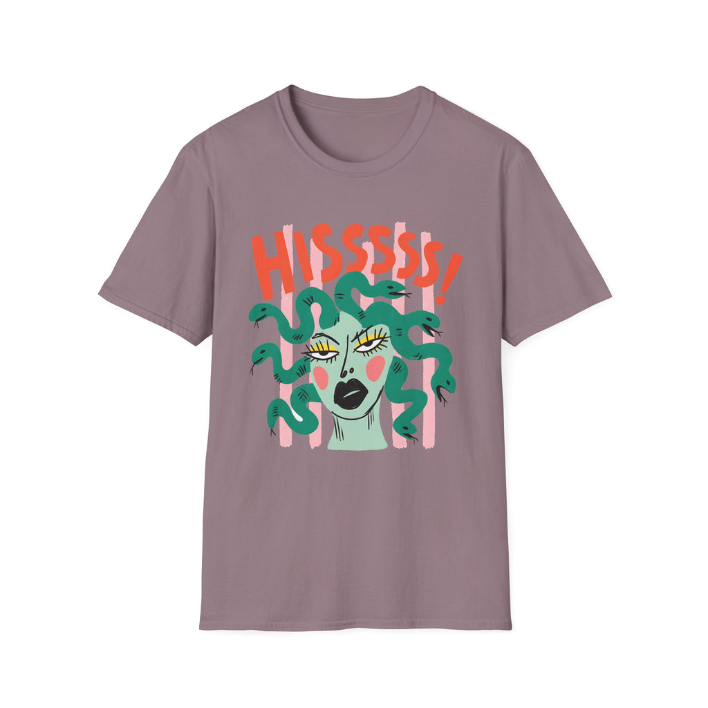 Striped Medusa Gazing T-Shirt