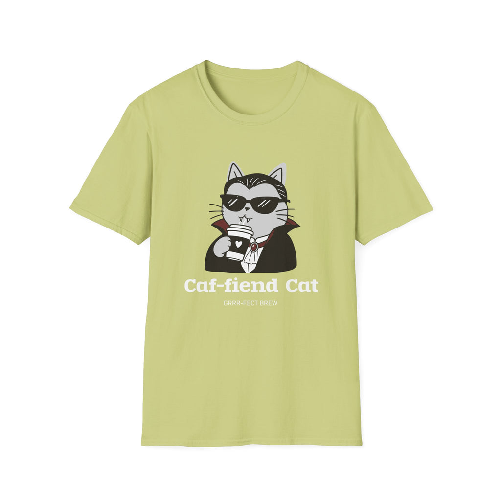 Caf-fiend Cat Drac T-Shirt