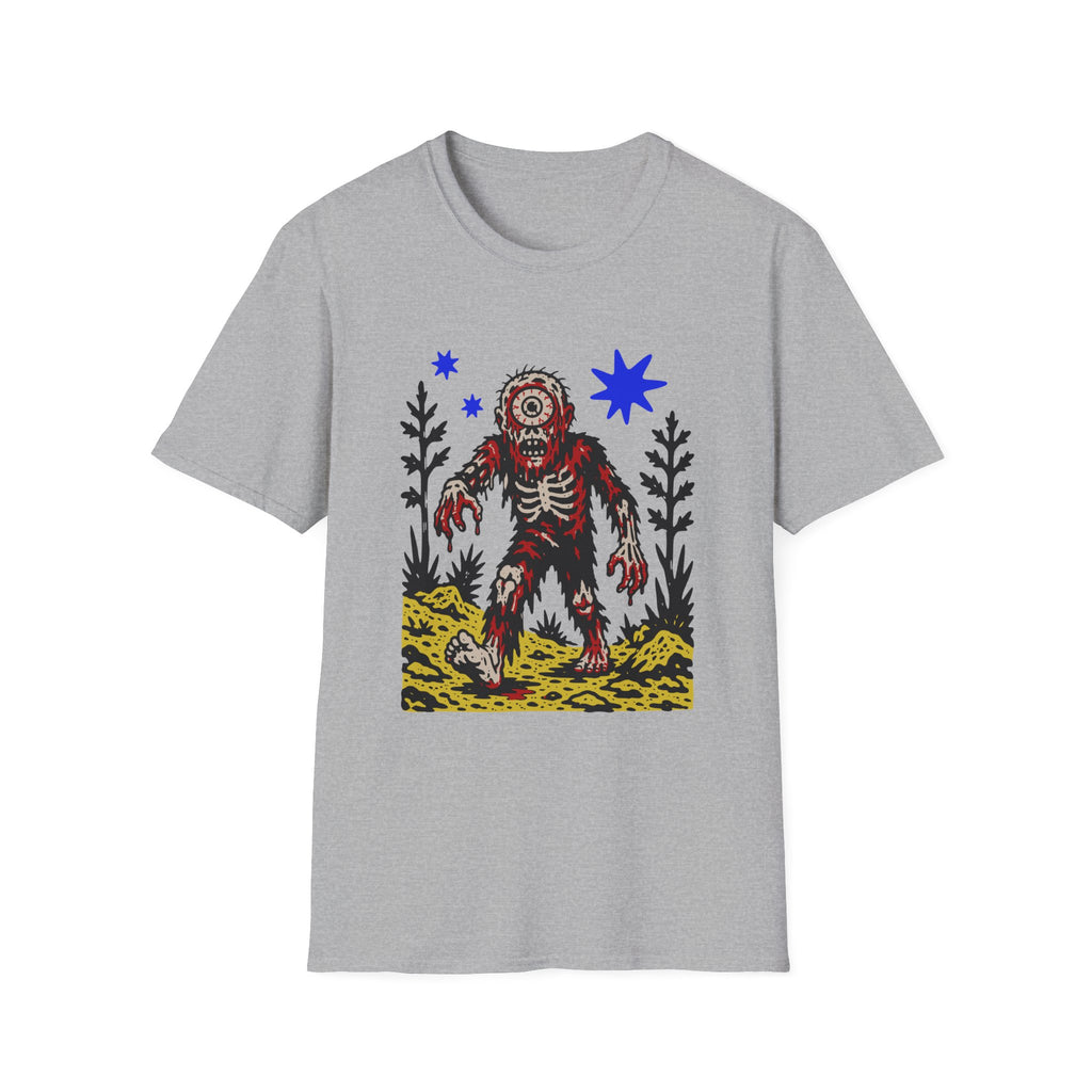Linocut Cy-Zombie T-Shirt