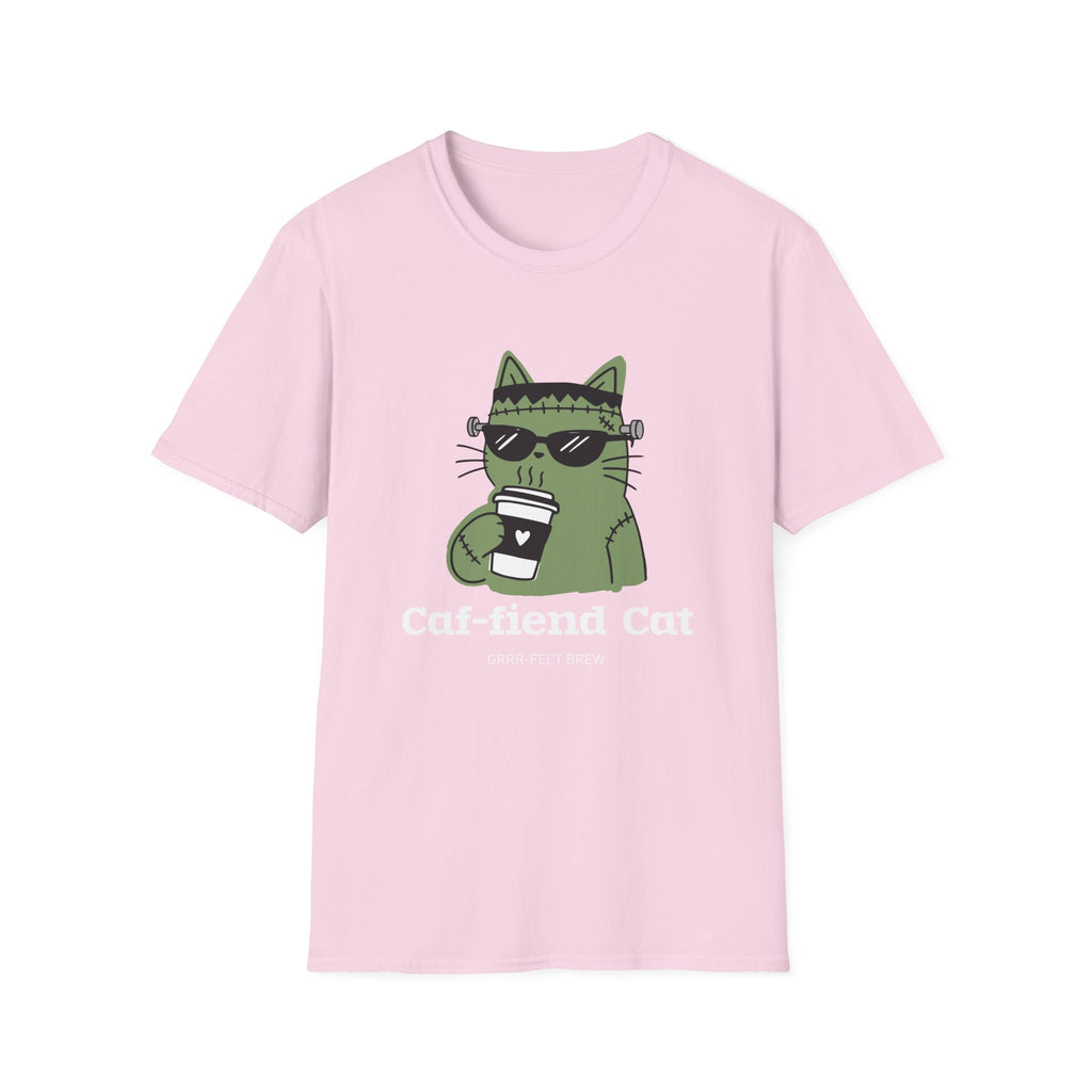 Caf-fiend Cat Frank T-Shirt
