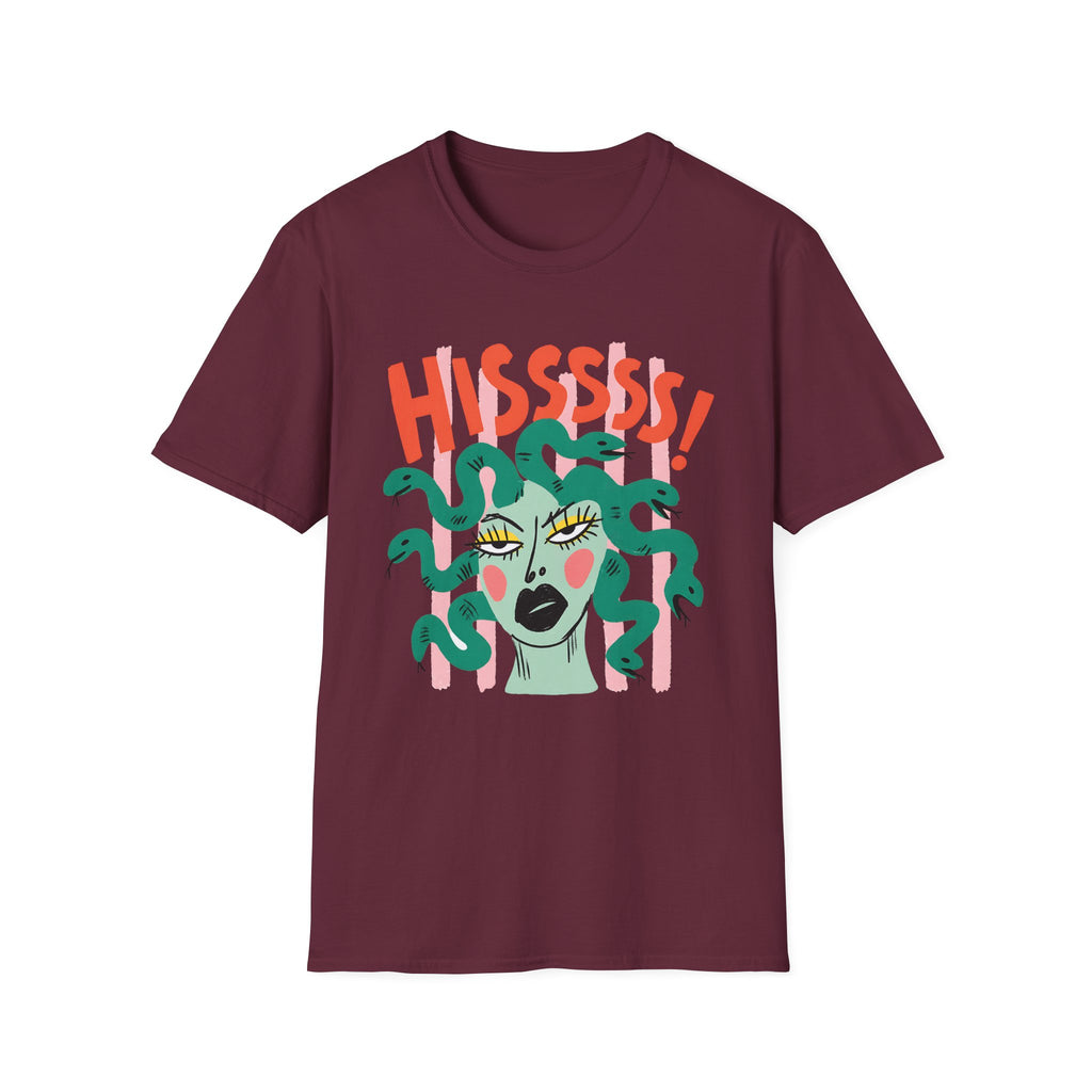 Striped Medusa Gazing T-Shirt