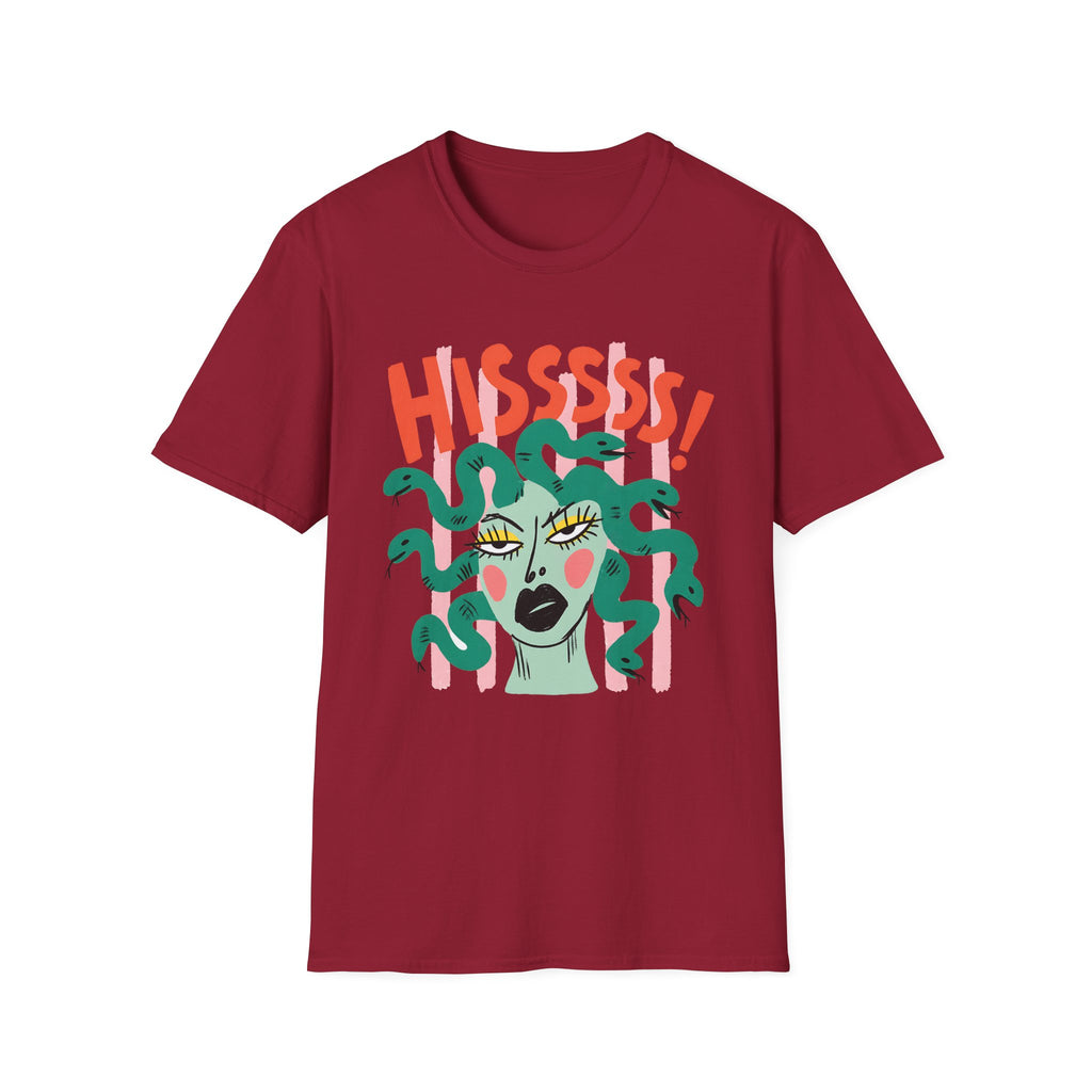 Striped Medusa Gazing T-Shirt