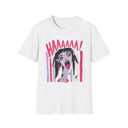 Striped Vampiress Screaming T-Shirt
