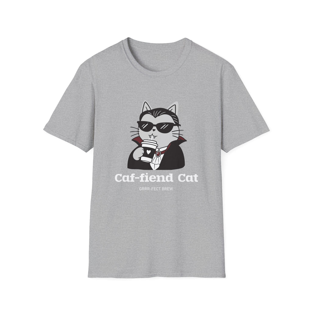 Caf-fiend Cat Drac T-Shirt
