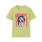 Striped Vampiress Screaming T-Shirt