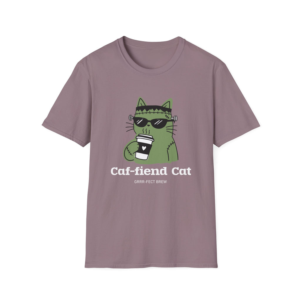 Caf-fiend Cat Frank T-Shirt