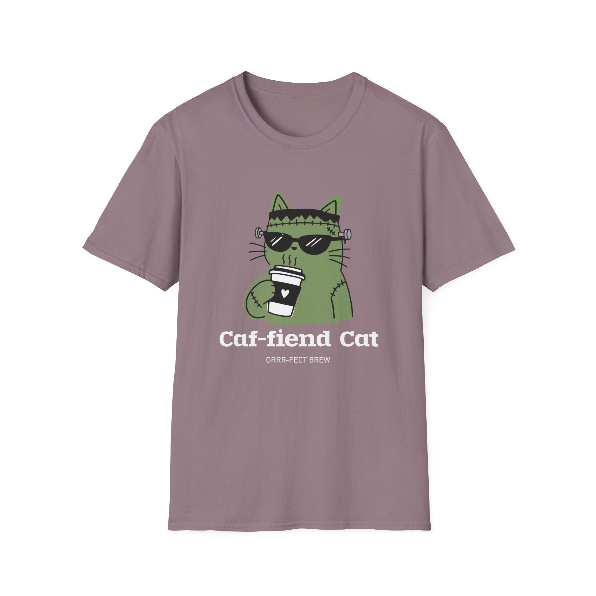 Caf-fiend Cat Frank T-Shirt