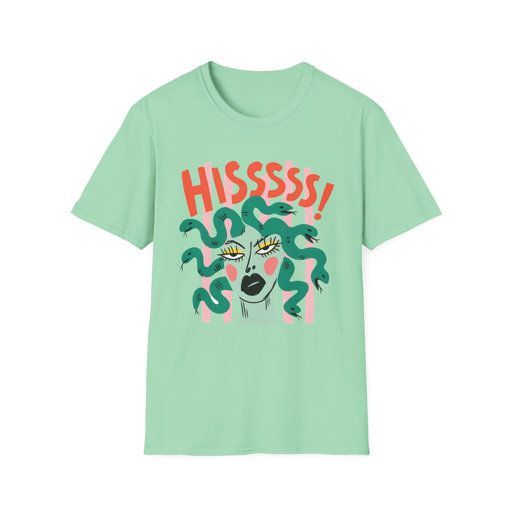 Striped Medusa Gazing T-Shirt
