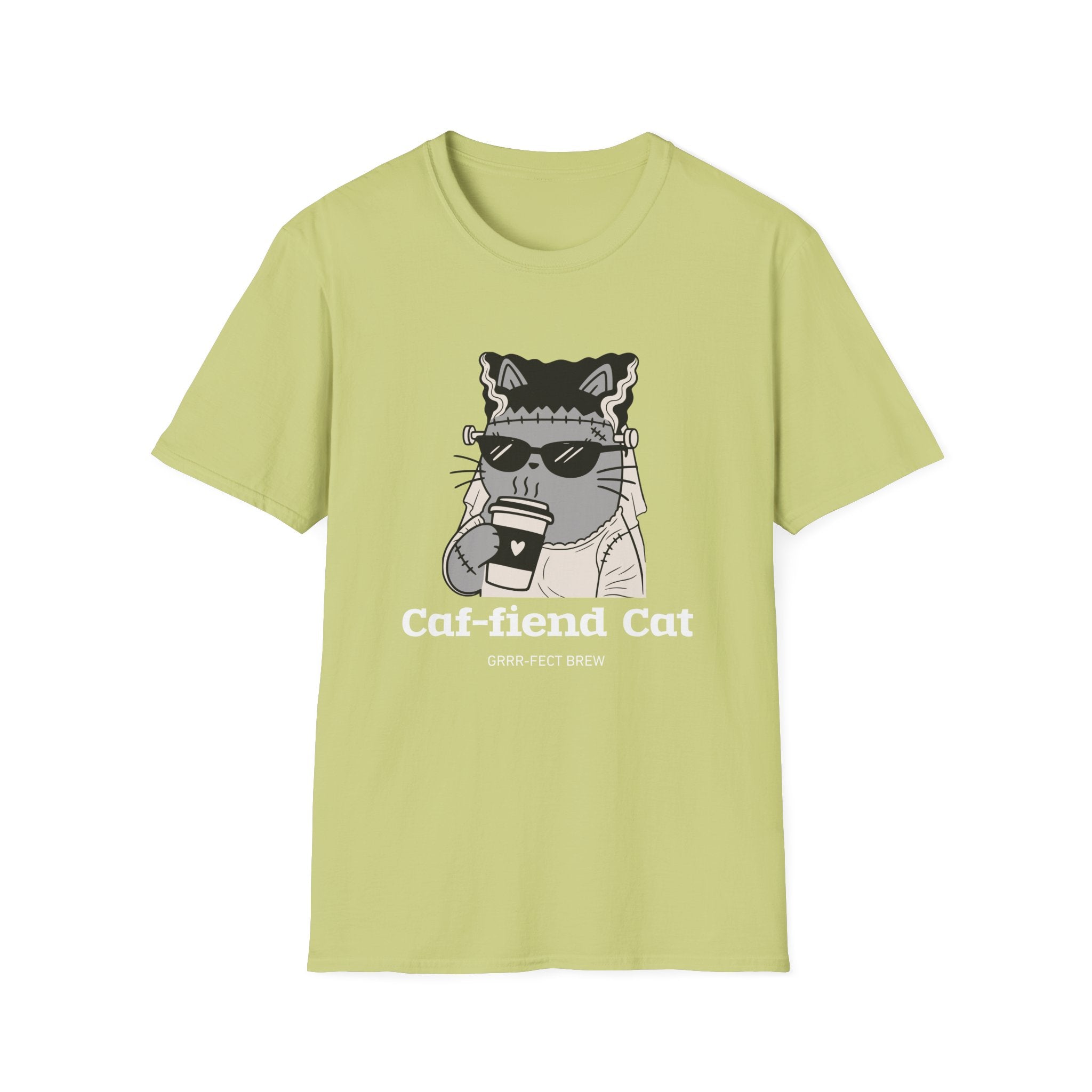 Caf-fiend Cat Bride T-Shirt