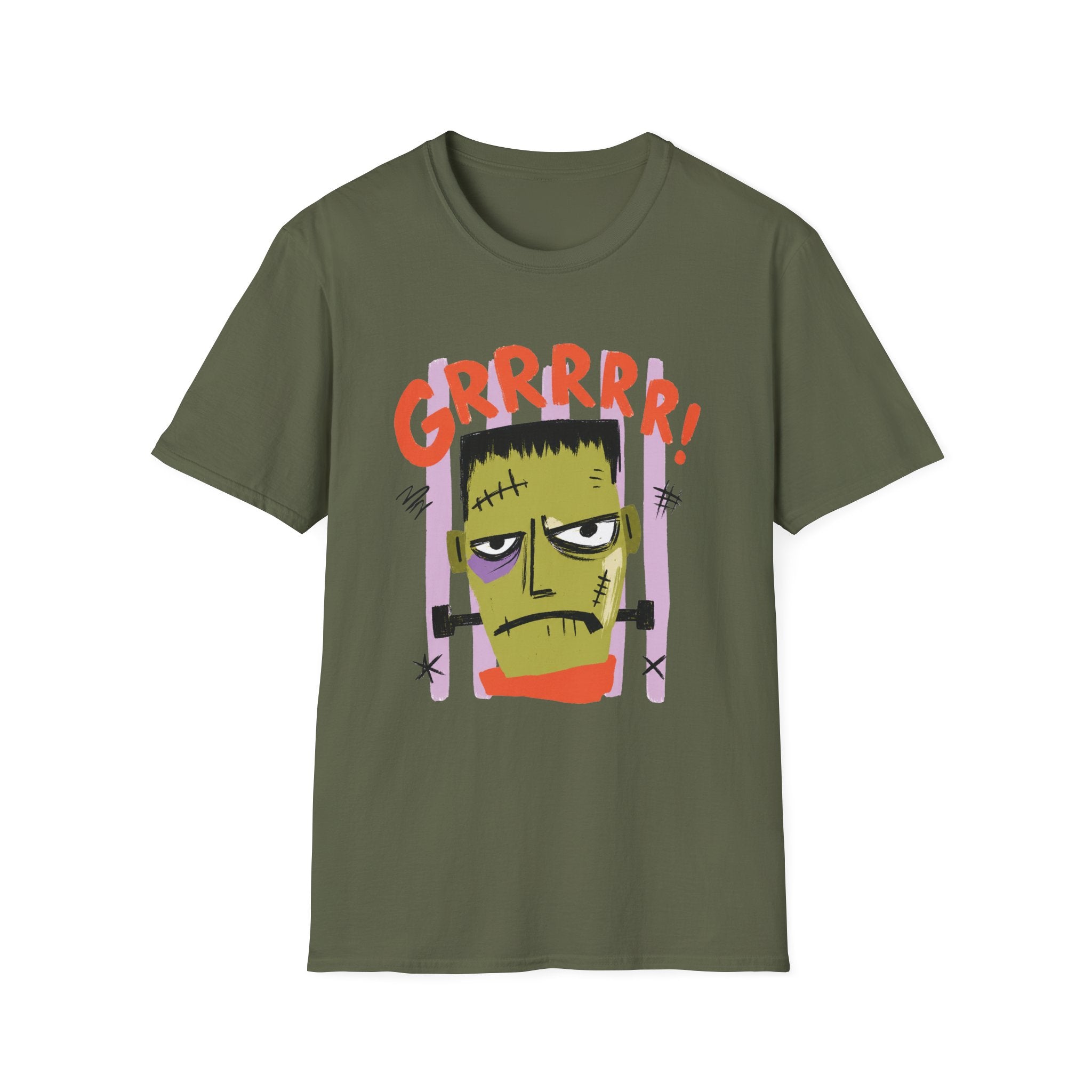 Striped Frank Staring T-Shirt