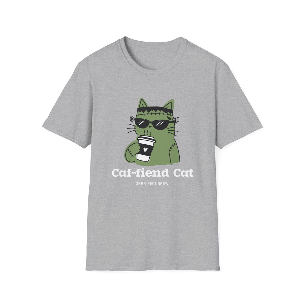 Caf-fiend Cat Frank T-Shirt