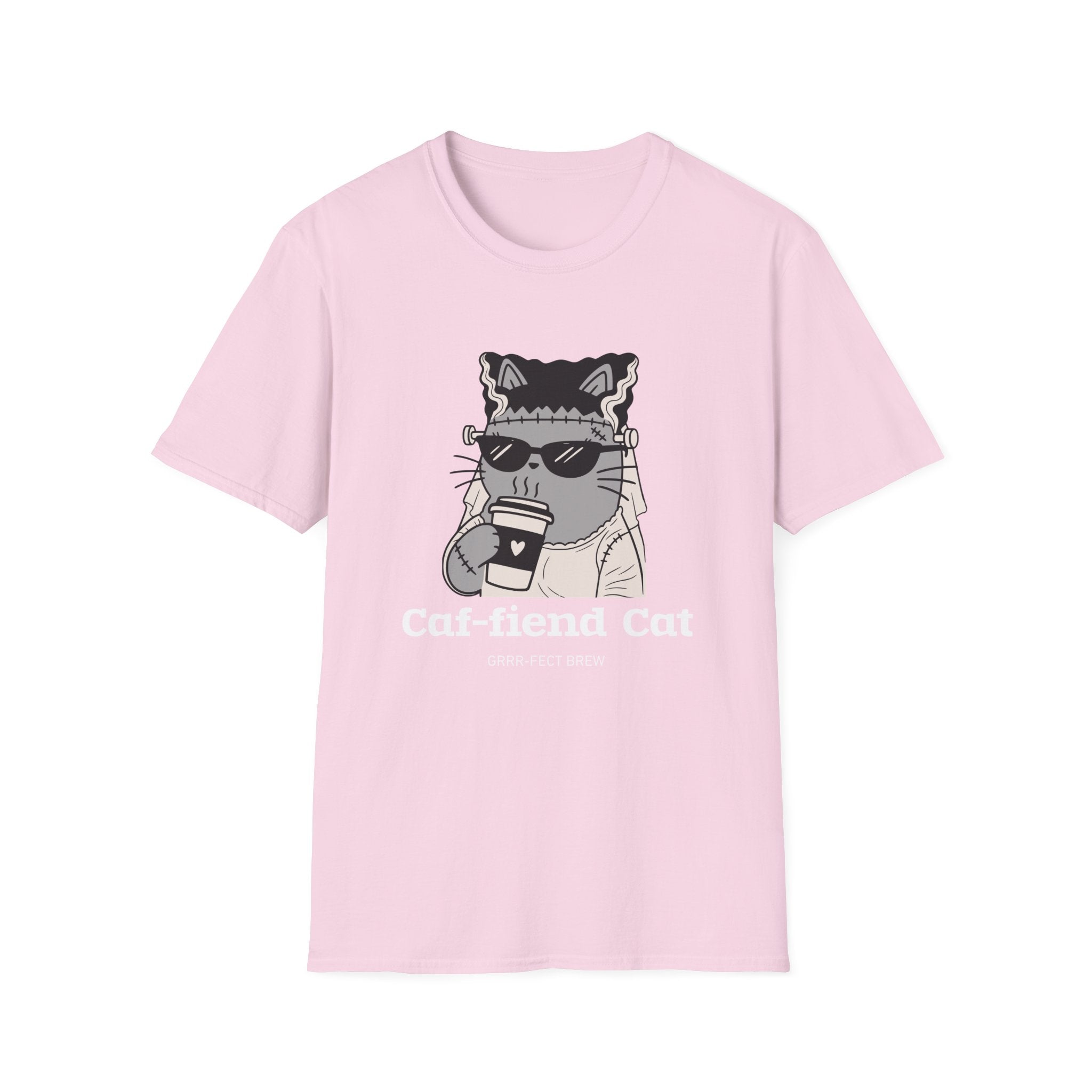 Caf-fiend Cat Bride T-Shirt