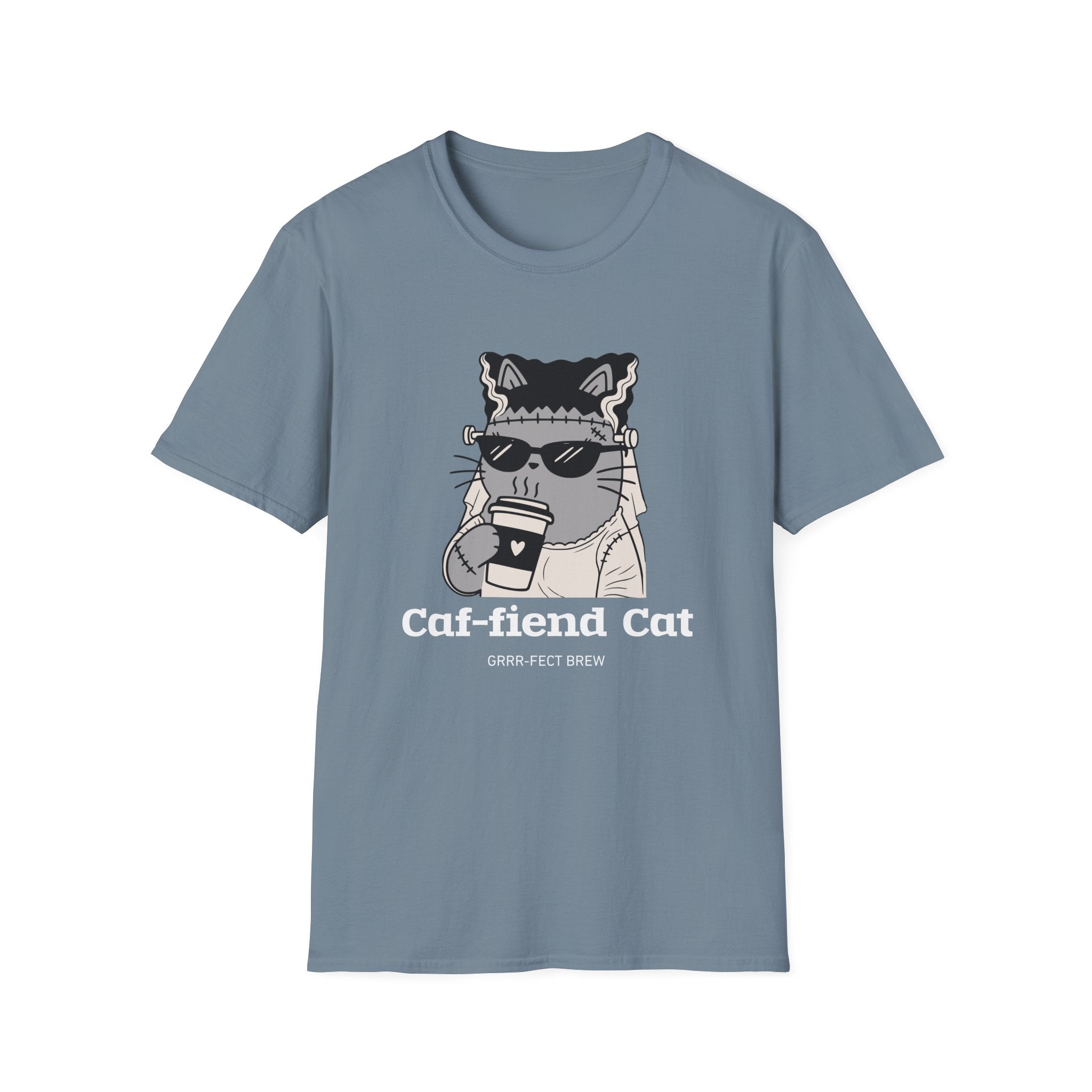 Caf-fiend Cat Bride T-Shirt