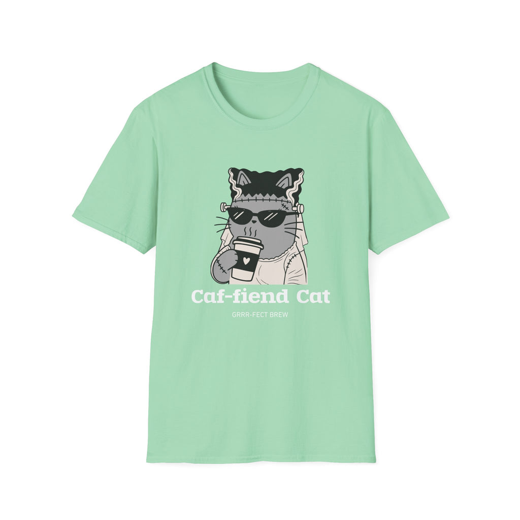 Caf-fiend Cat Bride T-Shirt