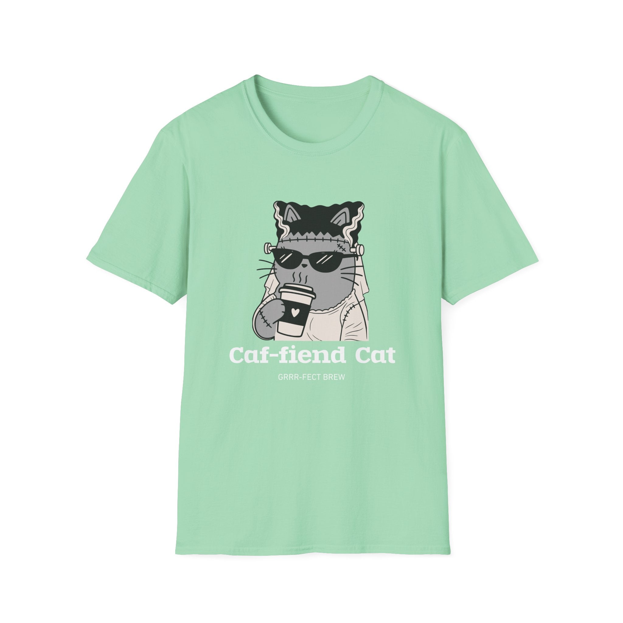 Caf-fiend Cat Bride T-Shirt