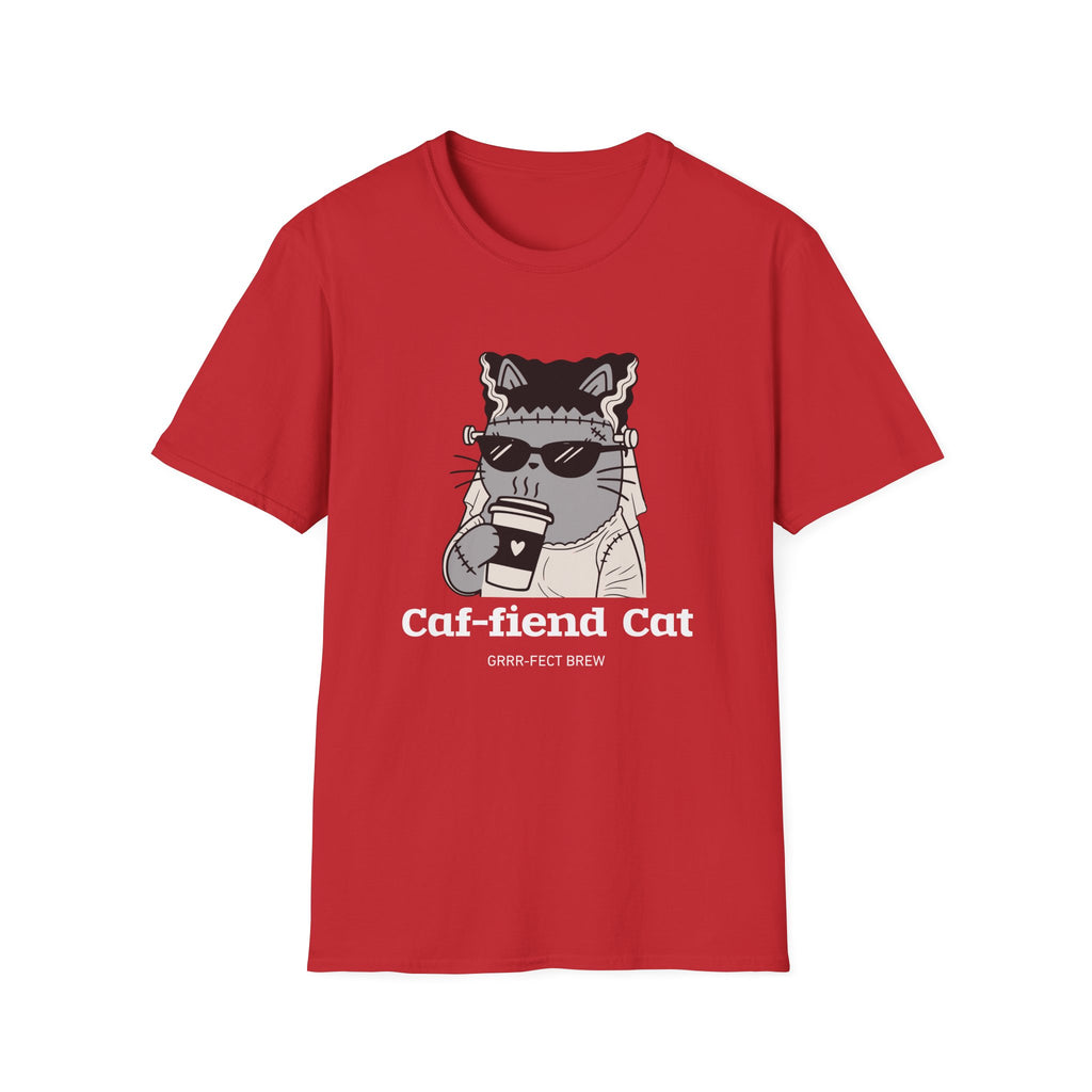 Caf-fiend Cat Bride T-Shirt