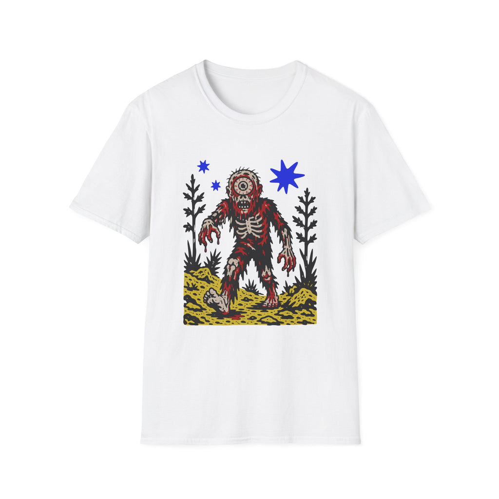 Linocut Cy-Zombie T-Shirt