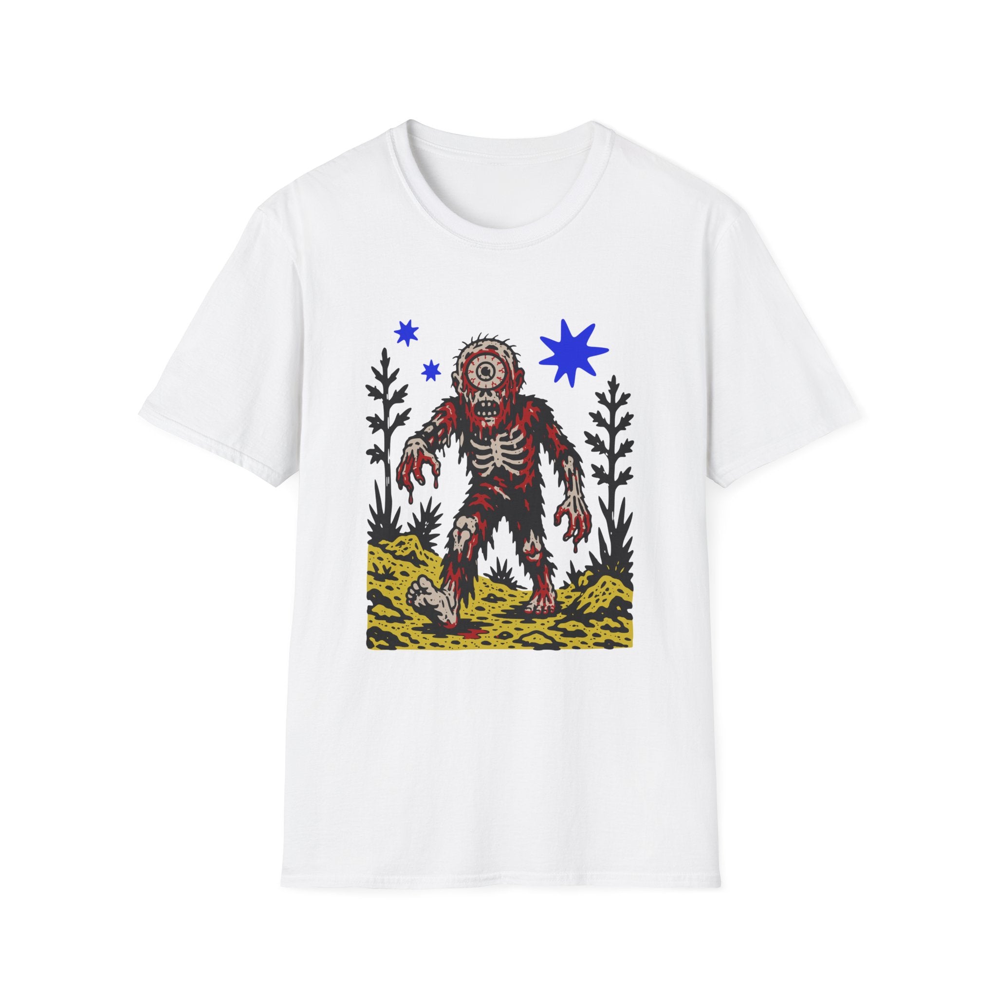 Linocut Cy-Zombie T-Shirt