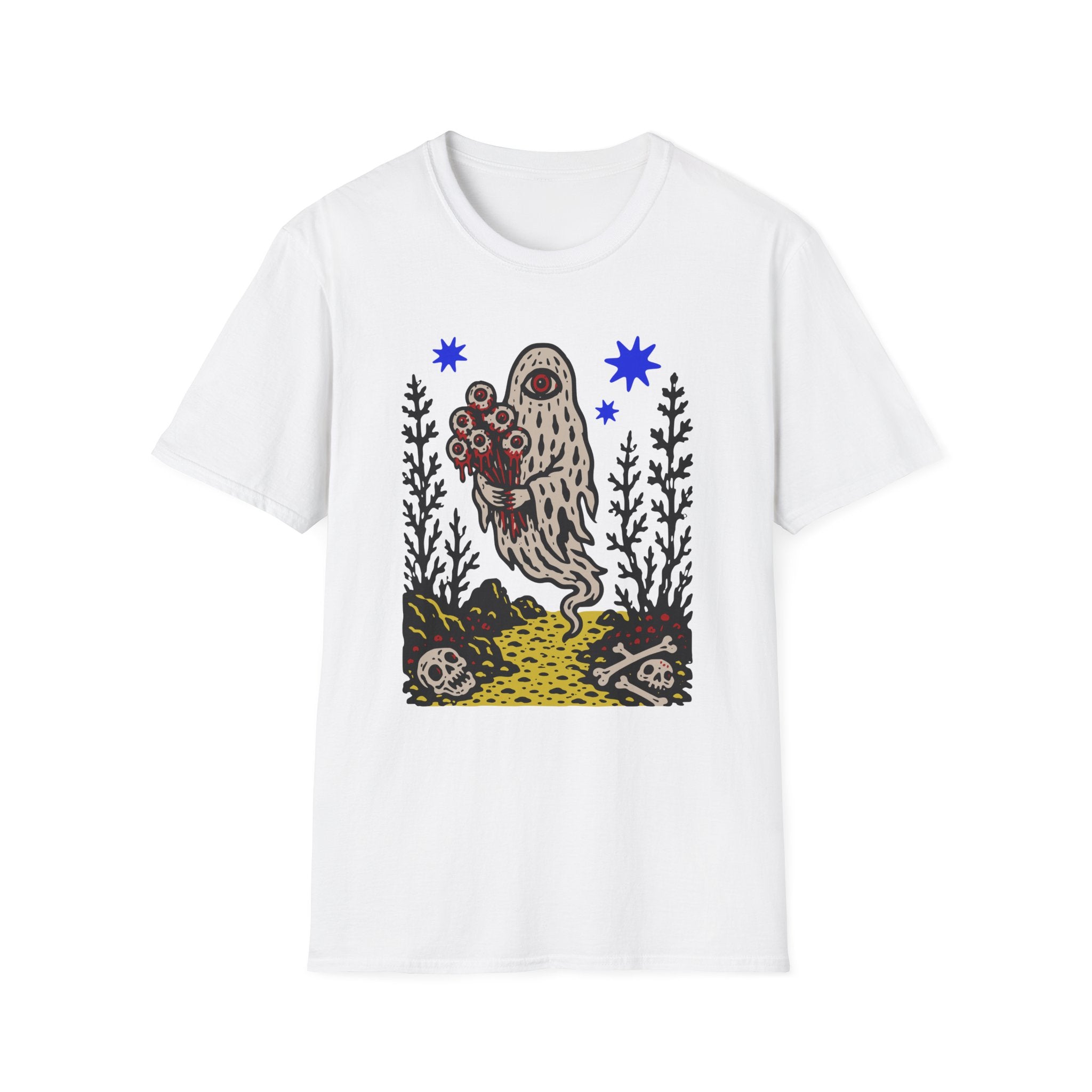 Linocut Ghost T-Shirt