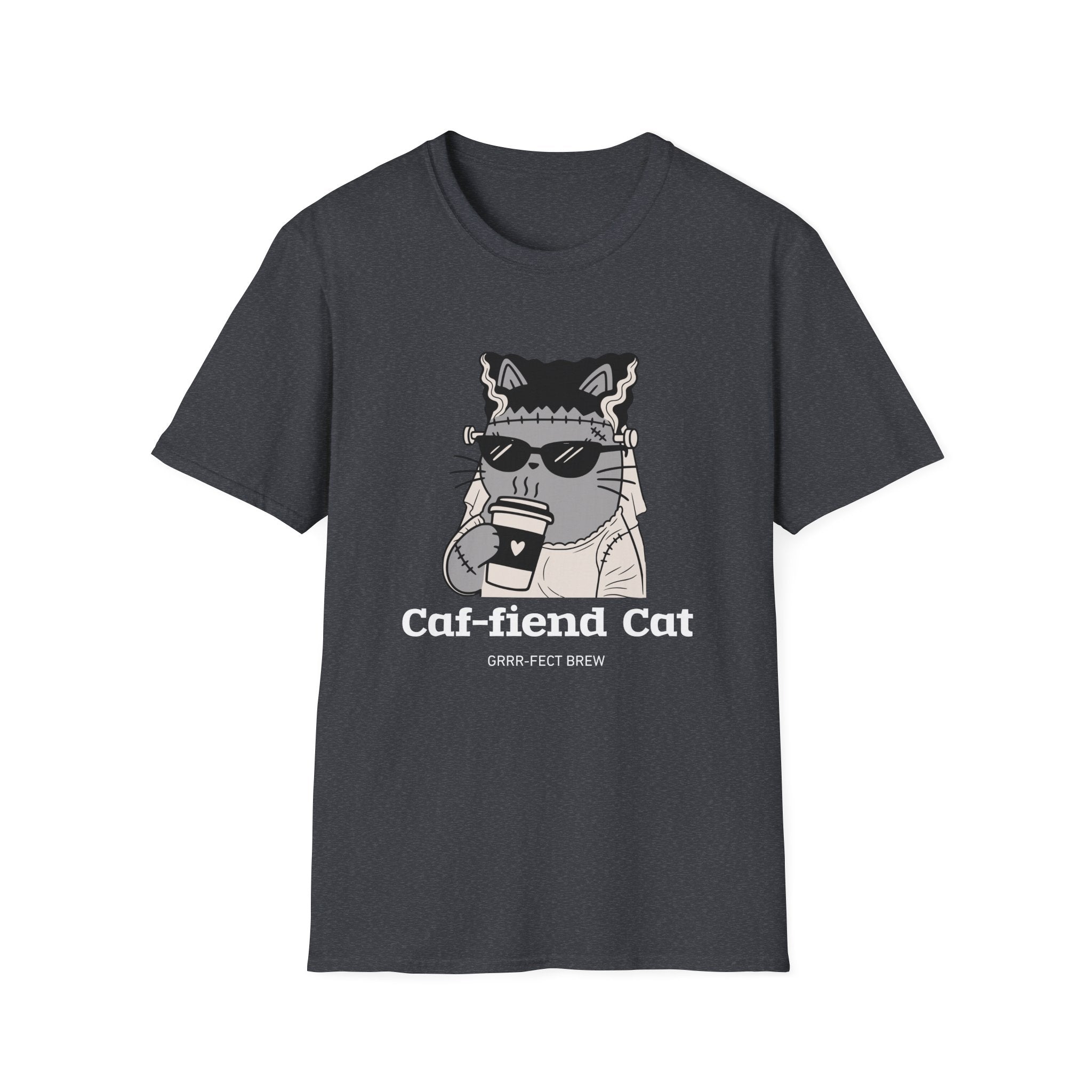 Caf-fiend Cat Bride T-Shirt