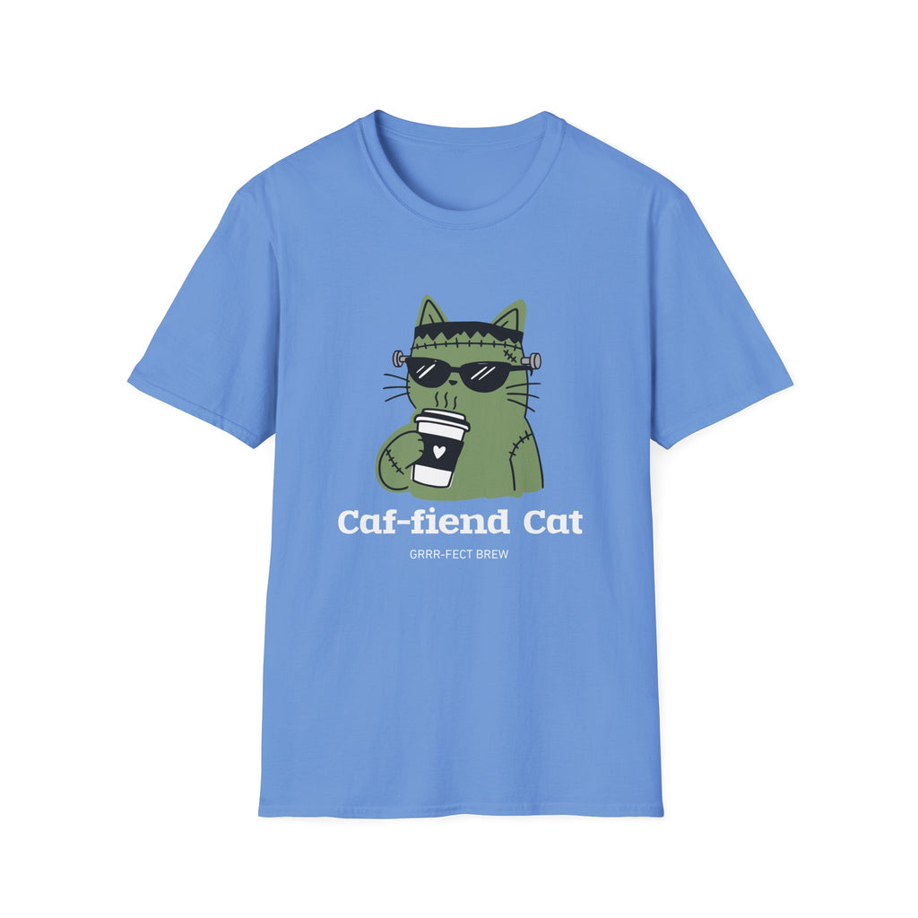 Caf-fiend Cat Frank T-Shirt