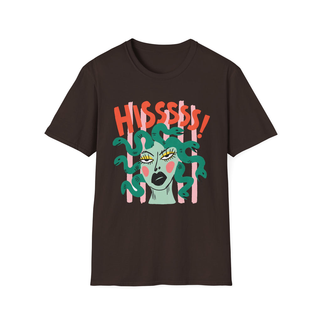 Striped Medusa Gazing T-Shirt