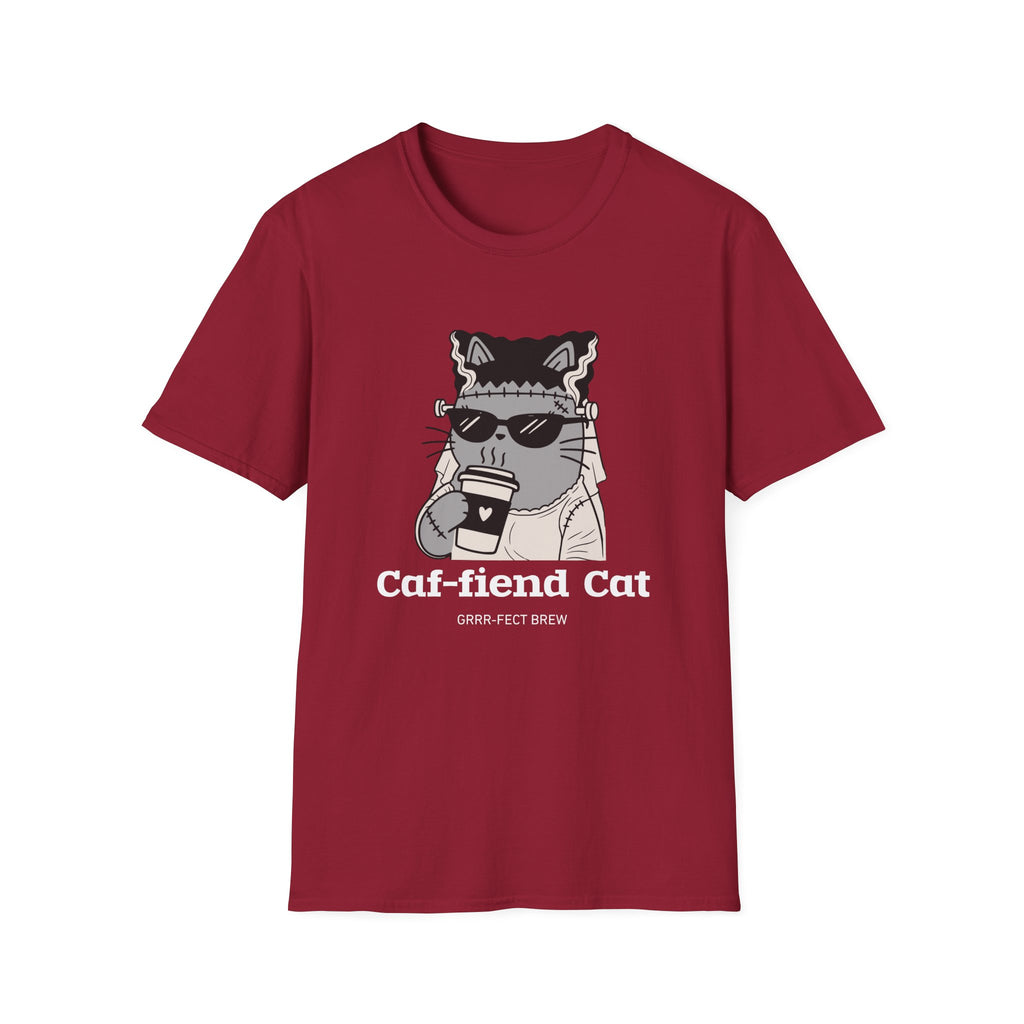 Caf-fiend Cat Bride T-Shirt