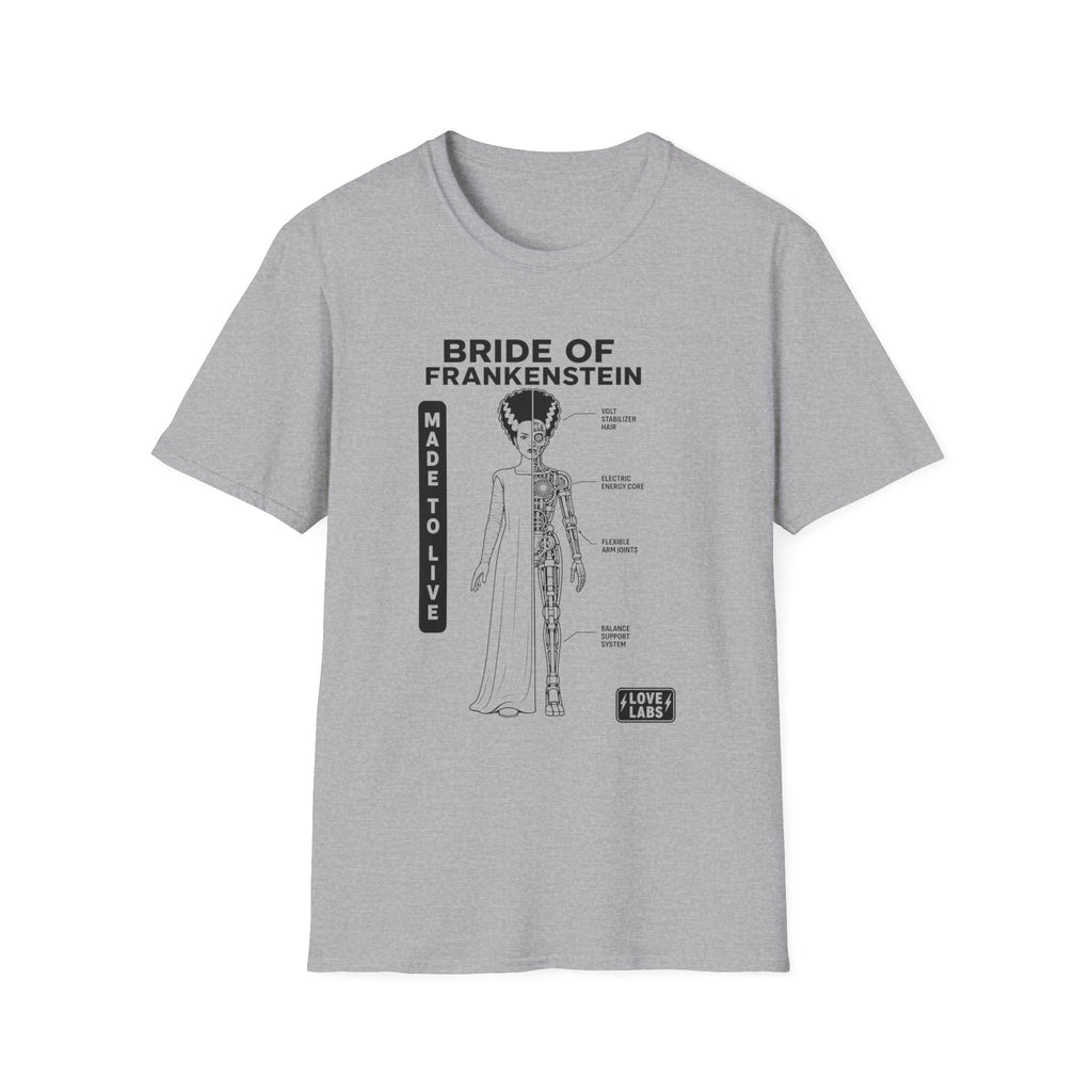 Split Bride Of Frankenstein T-Shirt