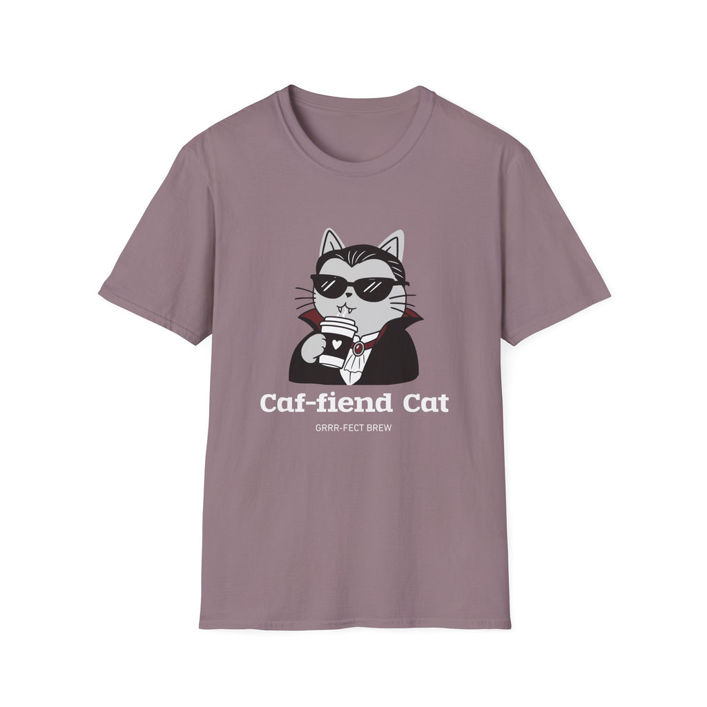 Caf-fiend Cat Drac T-Shirt
