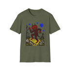 Linocut Pumpkin Devil T-Shirt