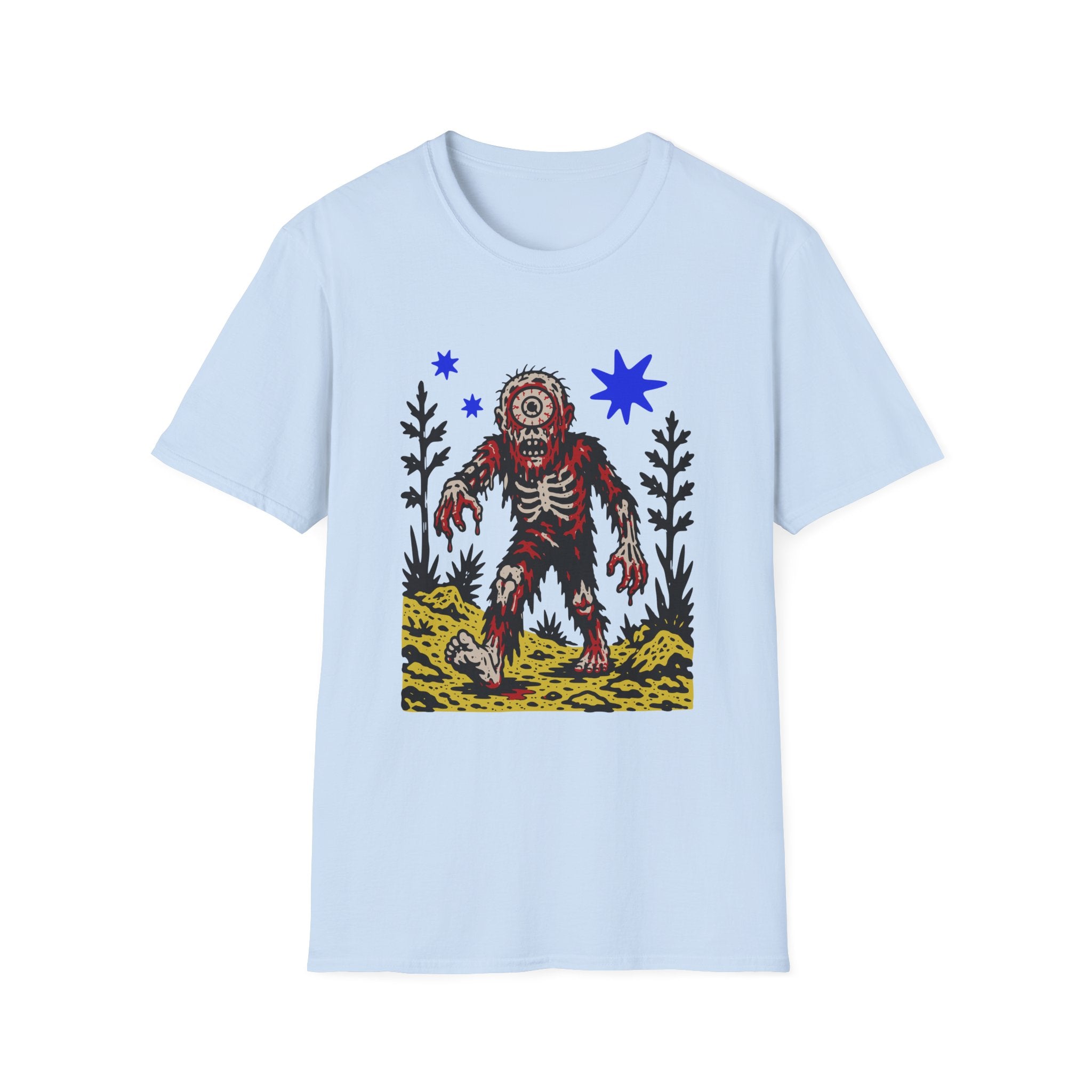 Linocut Cy-Zombie T-Shirt