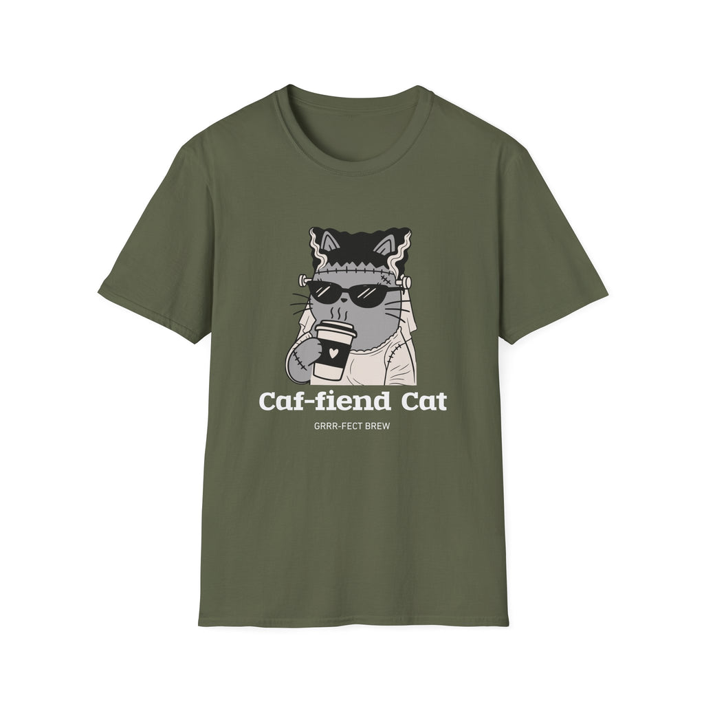 Caf-fiend Cat Bride T-Shirt