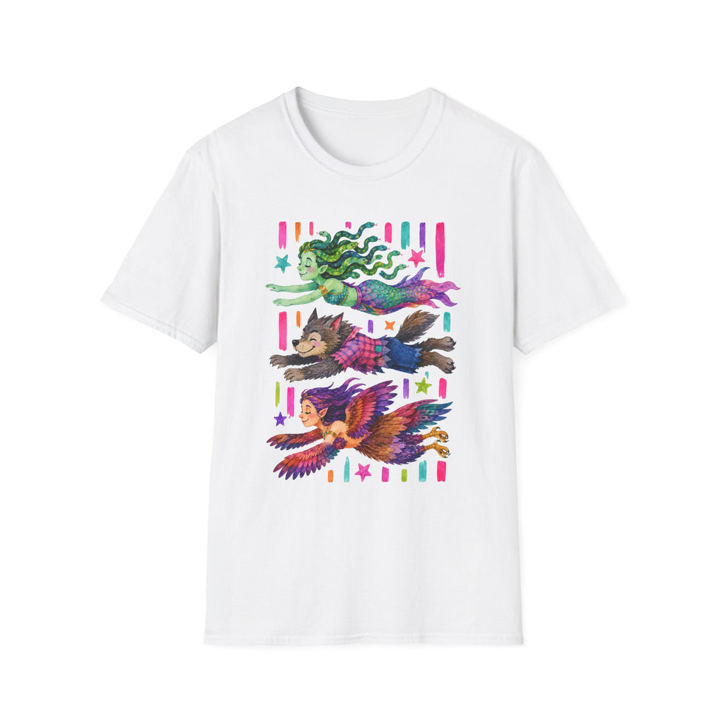 Striped Flying Monsters 2 T-Shirt