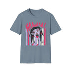 Striped Vampiress Screaming T-Shirt