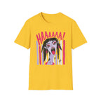 Striped Vampiress Screaming T-Shirt