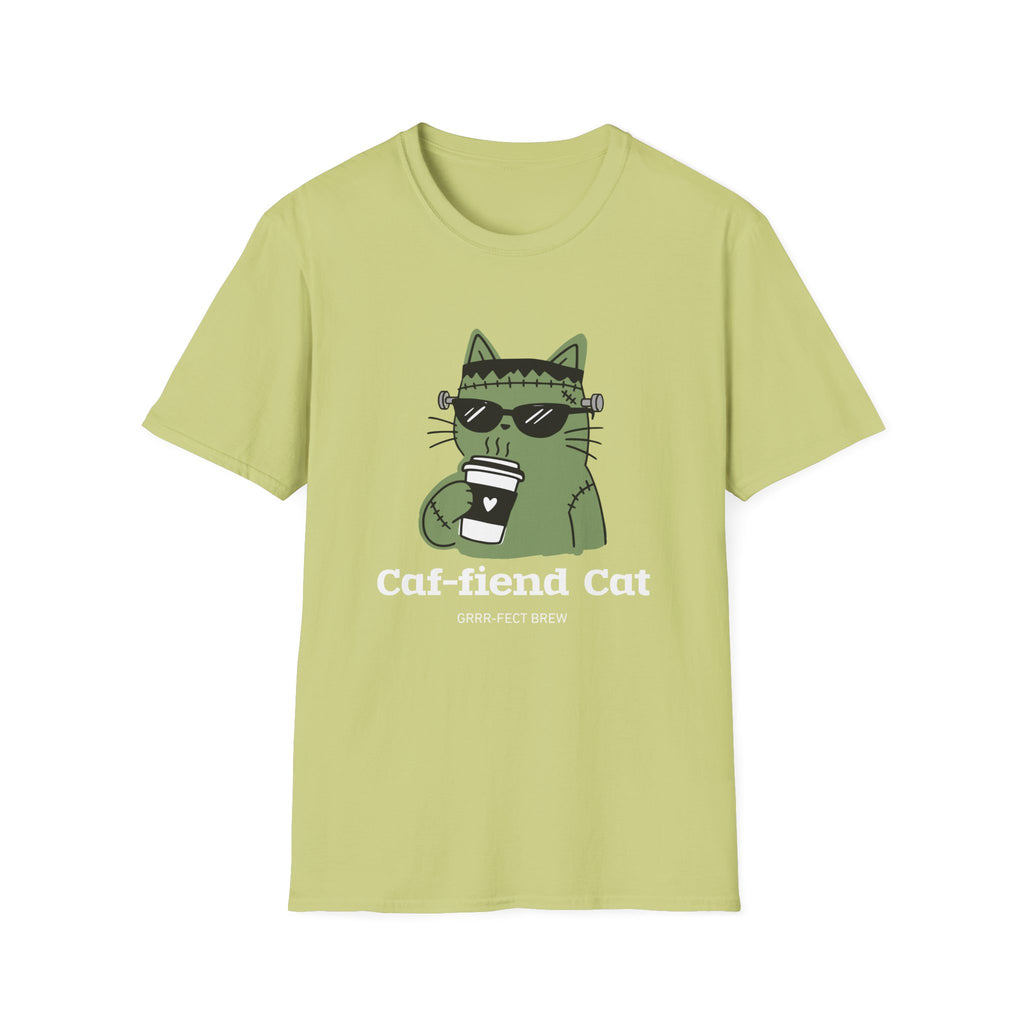 Caf-fiend Cat Frank T-Shirt