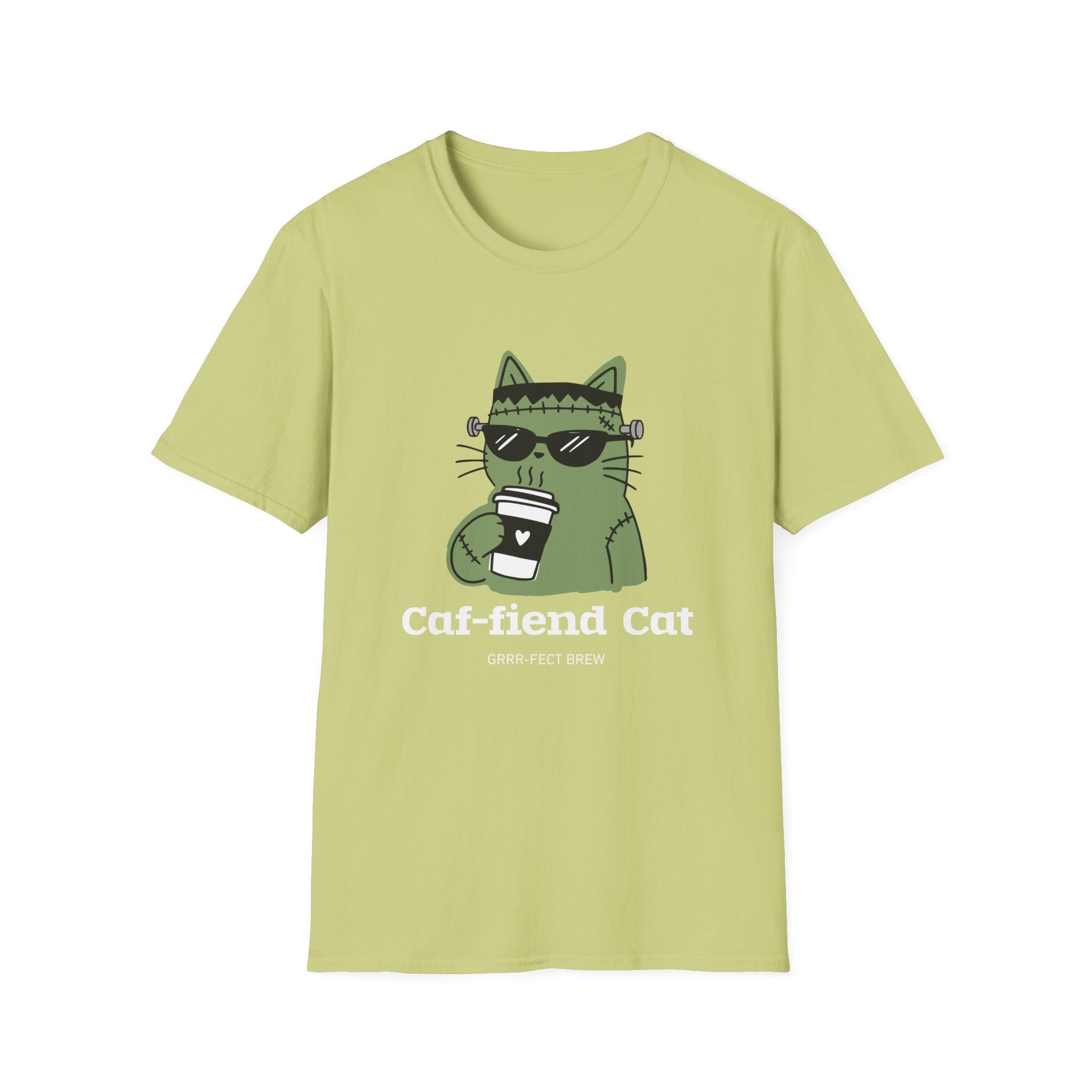 Caf-fiend Cat Frank T-Shirt