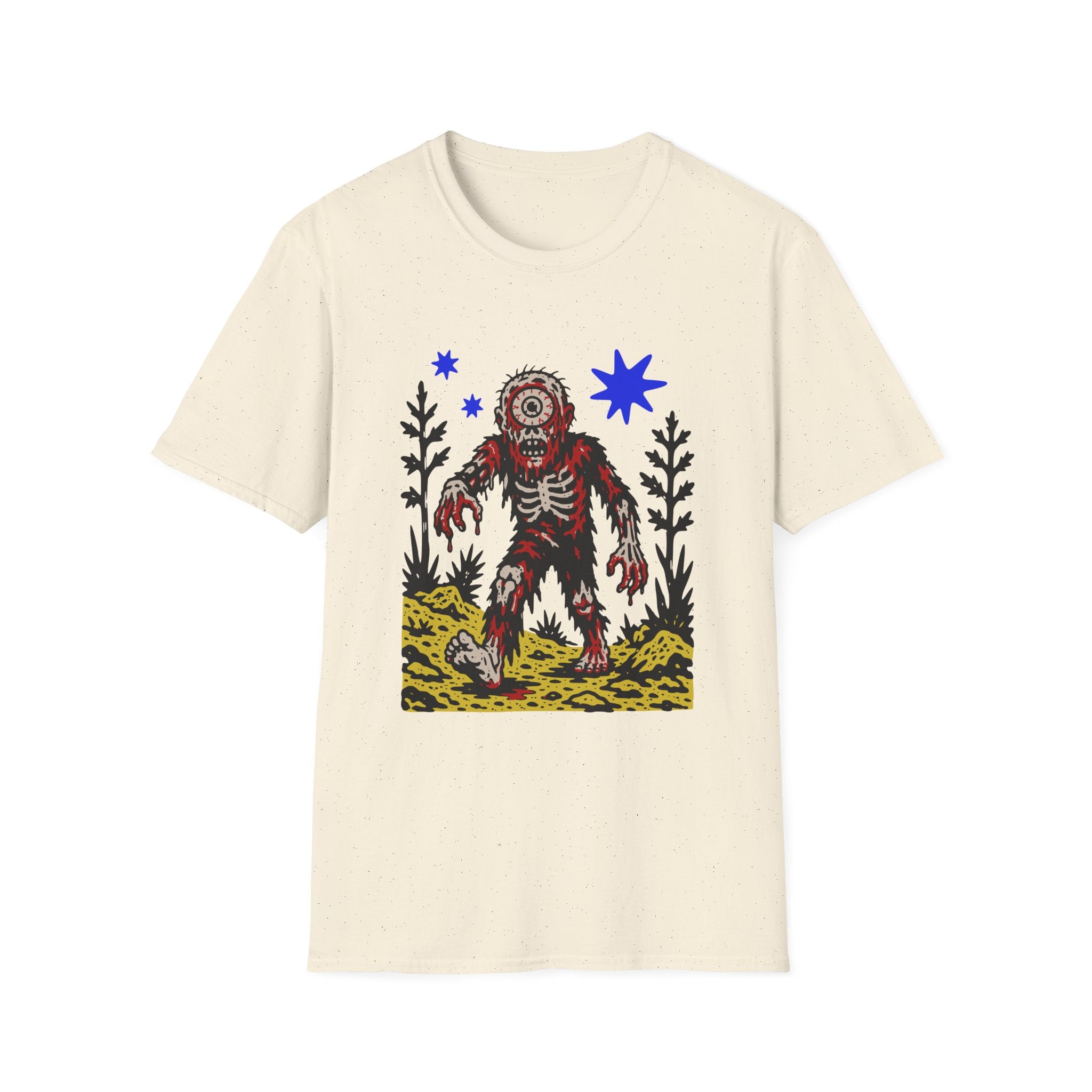 Linocut Cy-Zombie T-Shirt