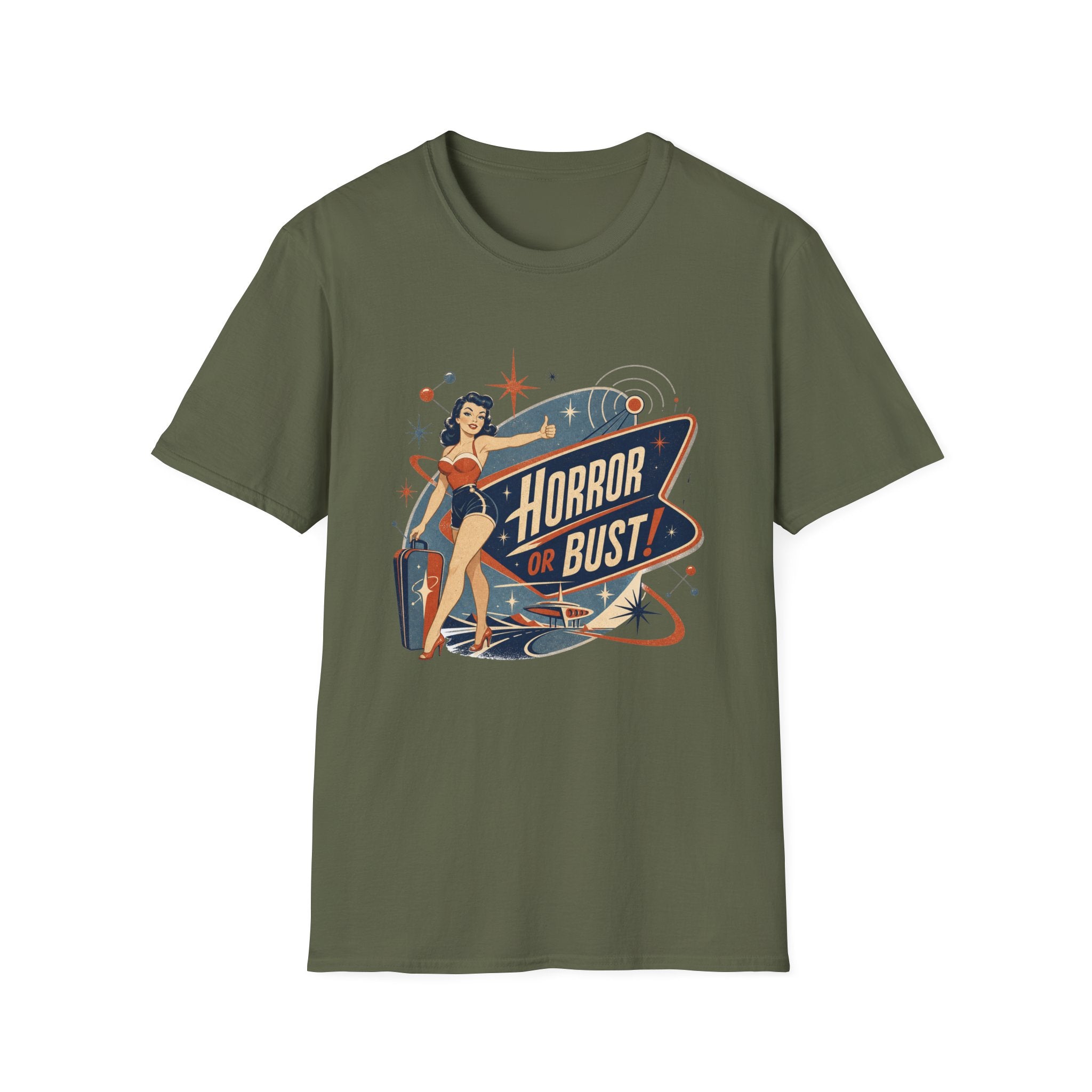 Horror Or Bust Hitchhiker T-Shirt