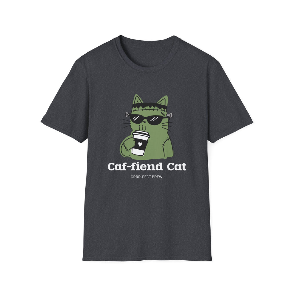 Caf-fiend Cat Frank T-Shirt