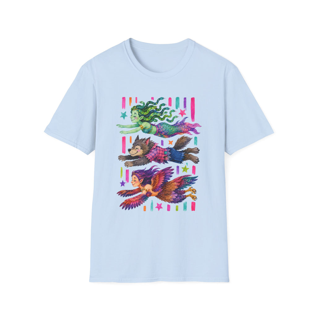 Striped Flying Monsters 2 T-Shirt