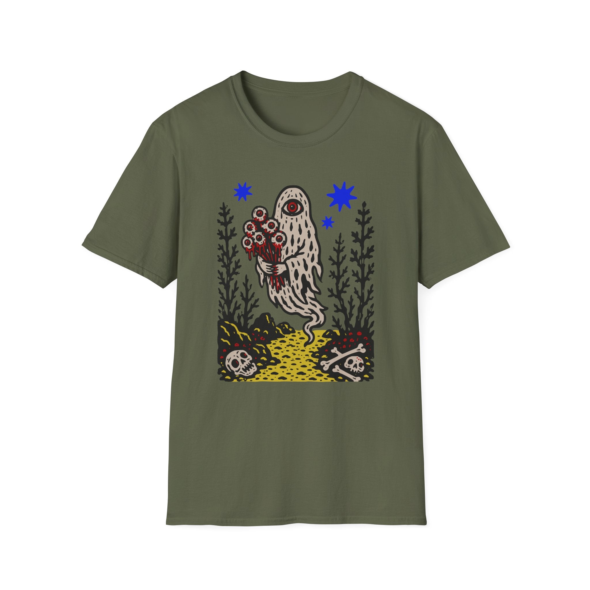 Linocut Ghost T-Shirt