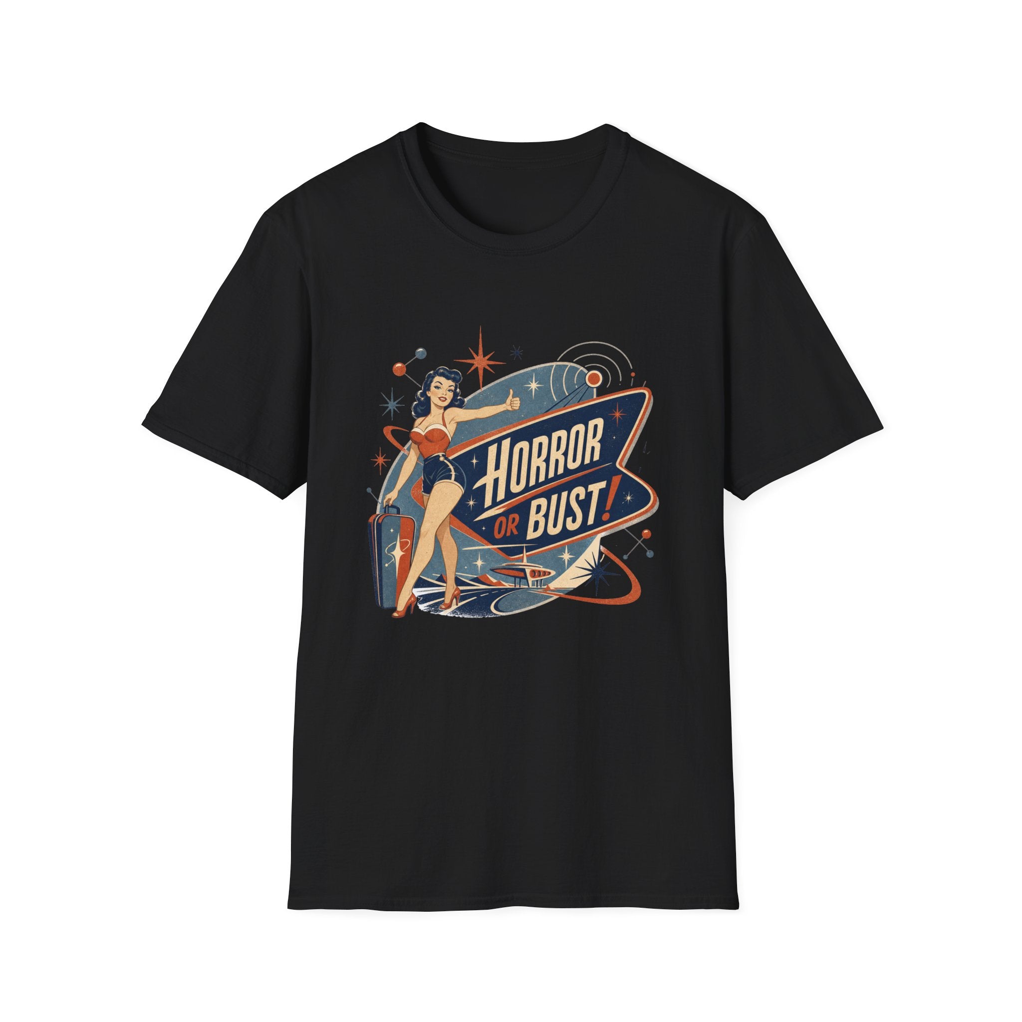 Horror Or Bust Hitchhiker T-Shirt