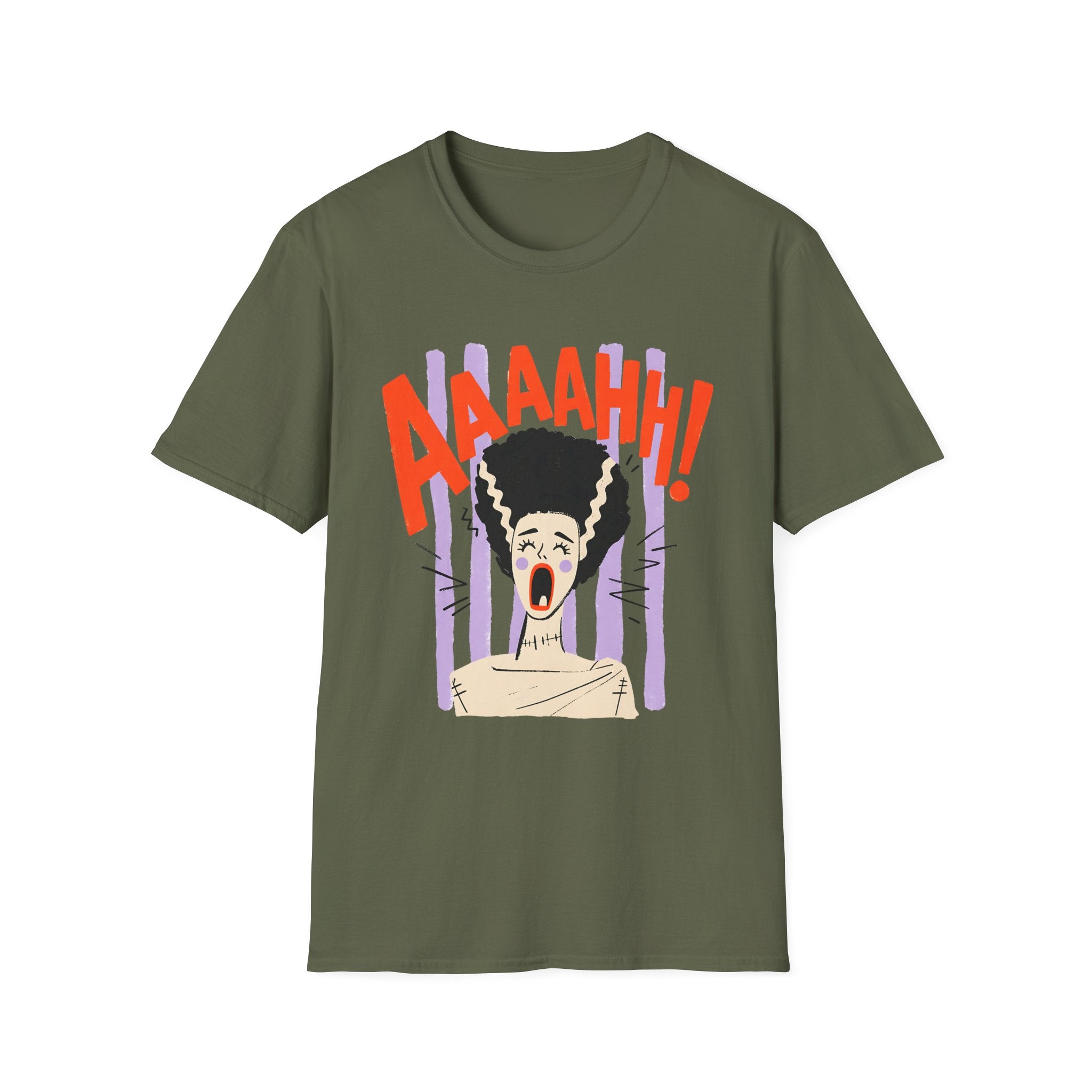 Striped Bride Screaming T-Shirt