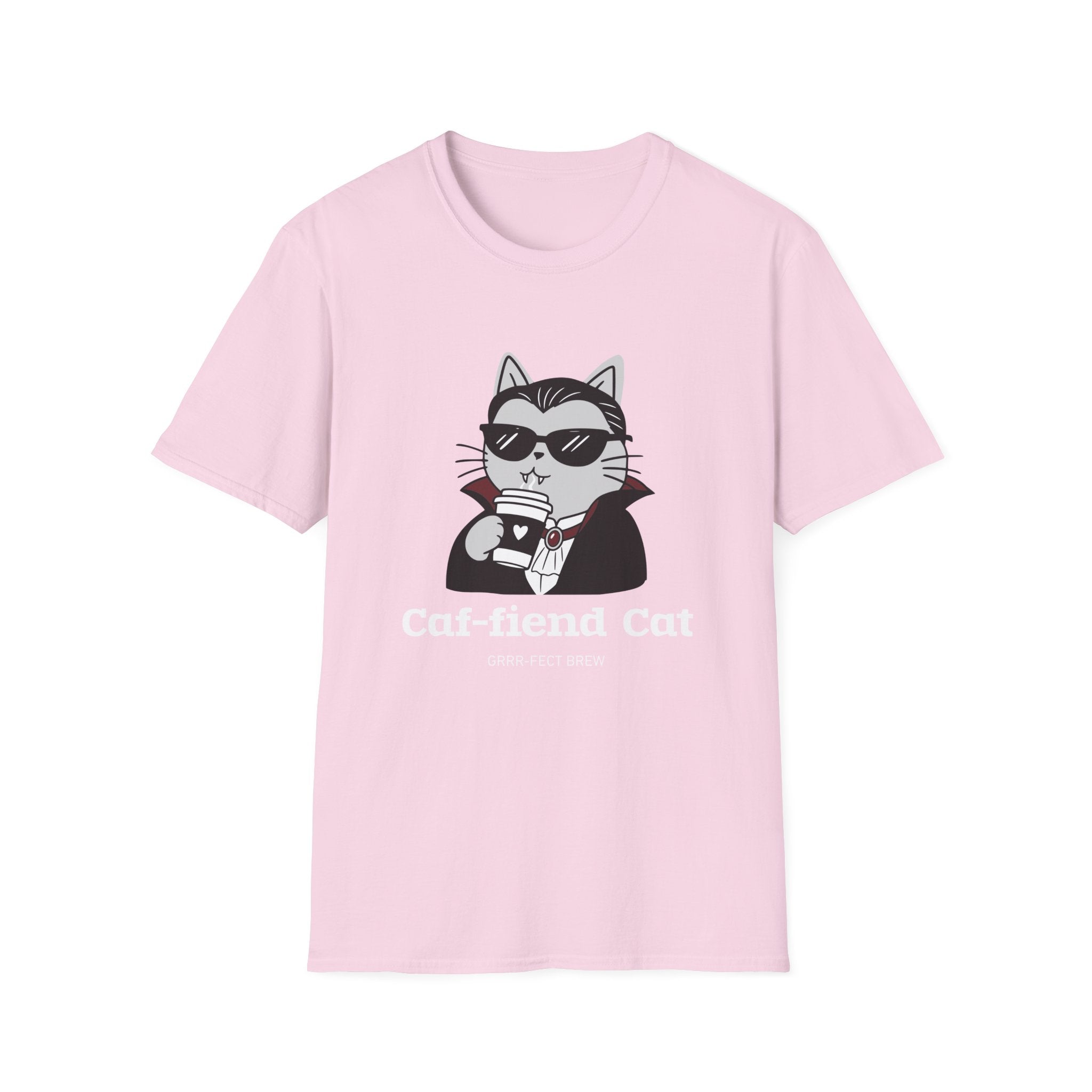 Caf-fiend Cat Drac T-Shirt