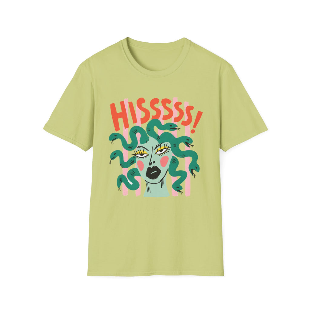 Striped Medusa Gazing T-Shirt