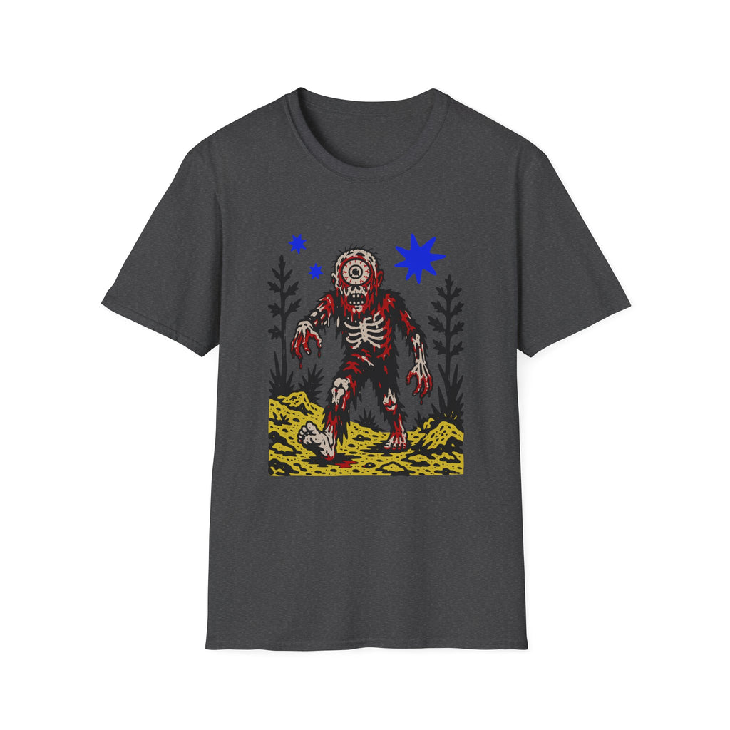 Linocut Cy-Zombie T-Shirt